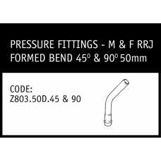 Marley M&F RRJ Formed Bend 45° & 90° 50mm - Z803.50D.45&90